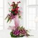 20 Purple Orchids and 10 Pink Carnations